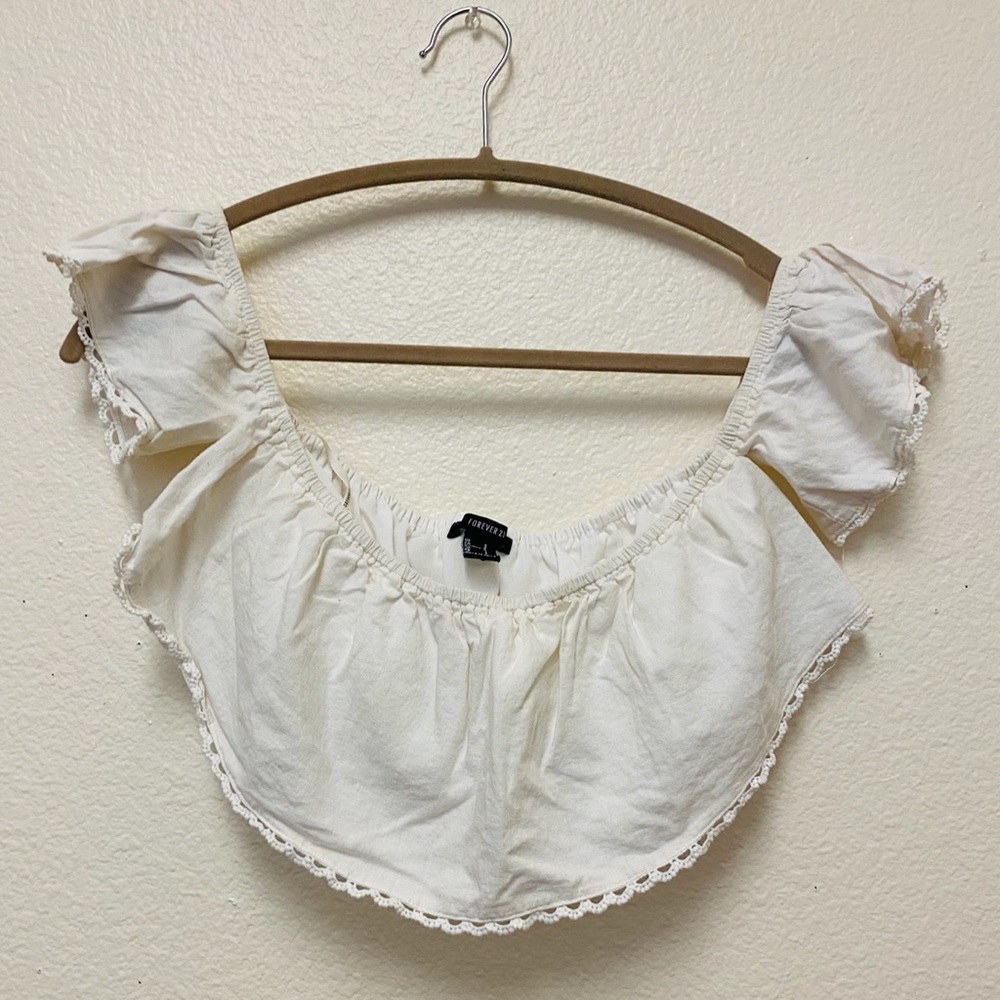 Forever 21 Ruffled Crop Top - Picture 2 of 4